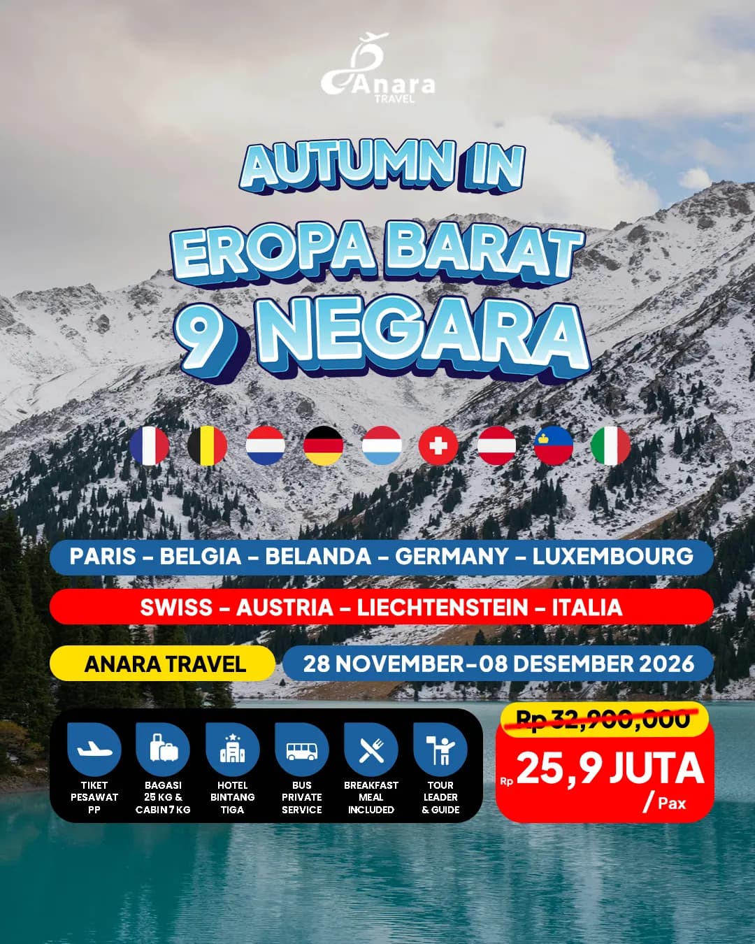 AUTUMN IN EROPA BARAT 9 NEGARA